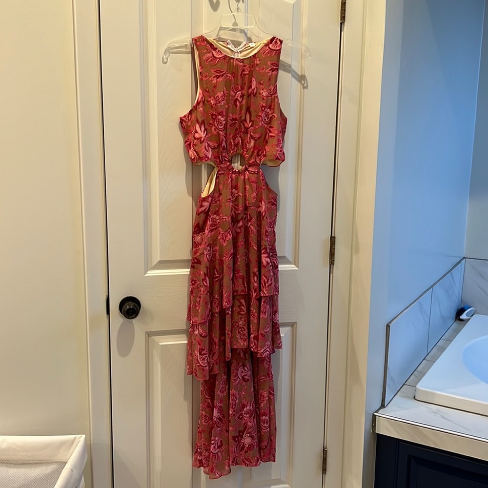 Dress with cutouts